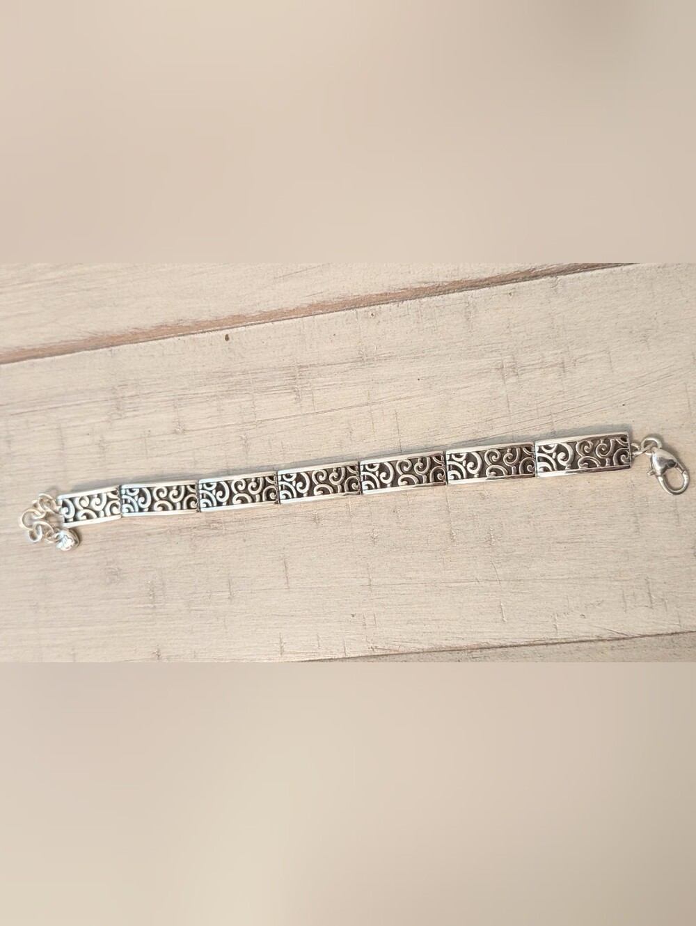 Brighton Silver Filigree Link Bracelet